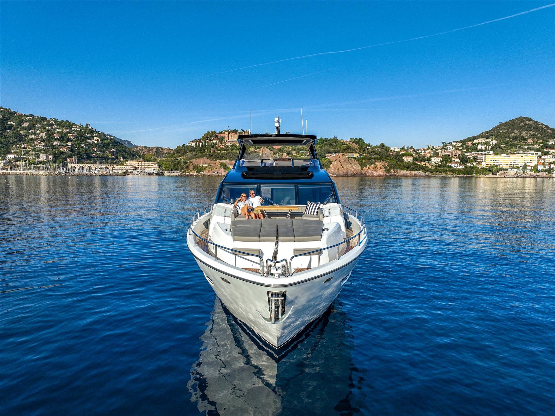 Sunseeker 88 Yacht on the water